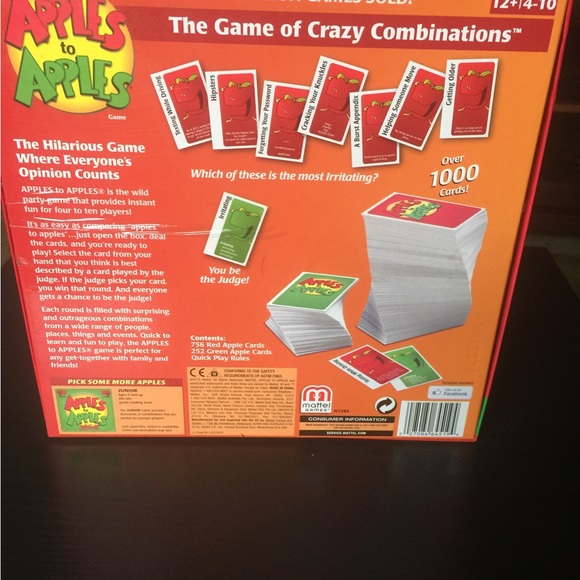 Apples to Apples Game - Picture 2 of 2